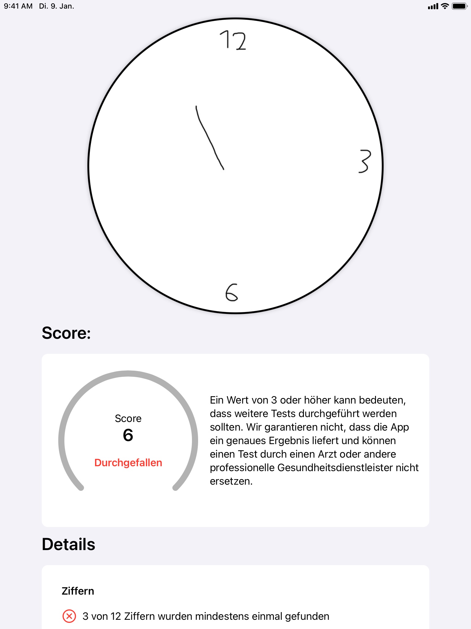 Clock Drawing Test screenshot 3