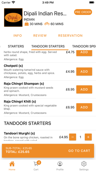Dipali Restaurant Screenshot