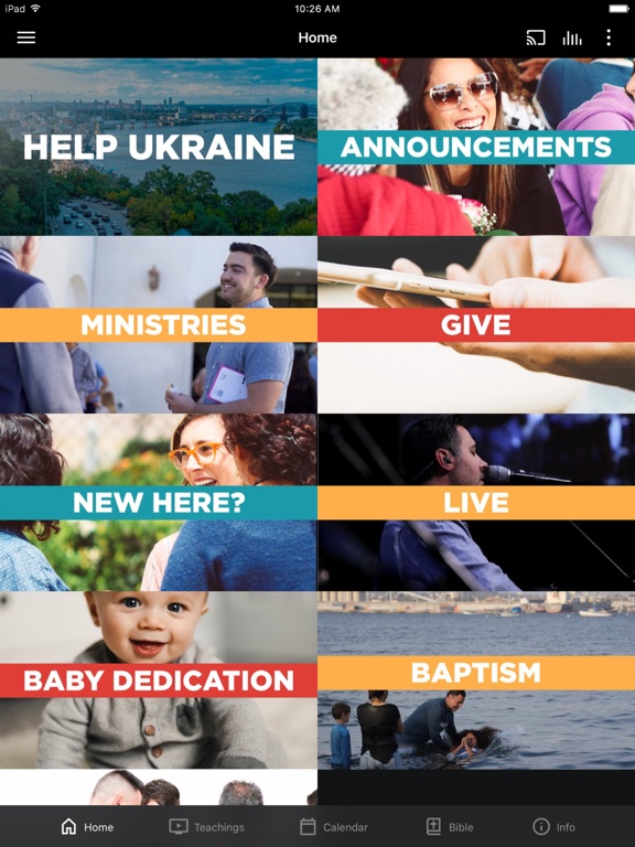 Calvary San Diego iPad screenshot 1 - Lifestyle app