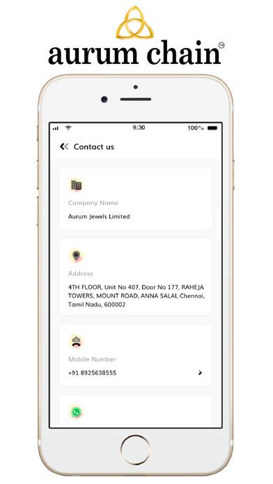 Aurum Chain Chennai Screenshot