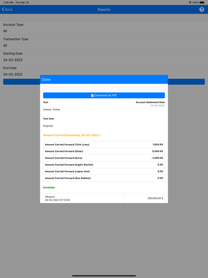 Account Tracking System