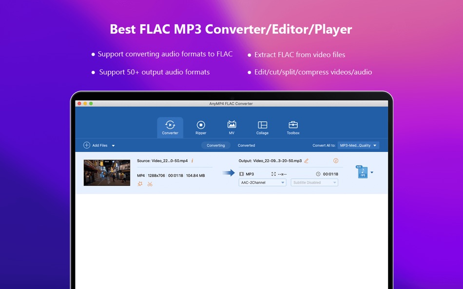 AnyMP4 FLAC Converter - 6.3.17 - (macOS)
