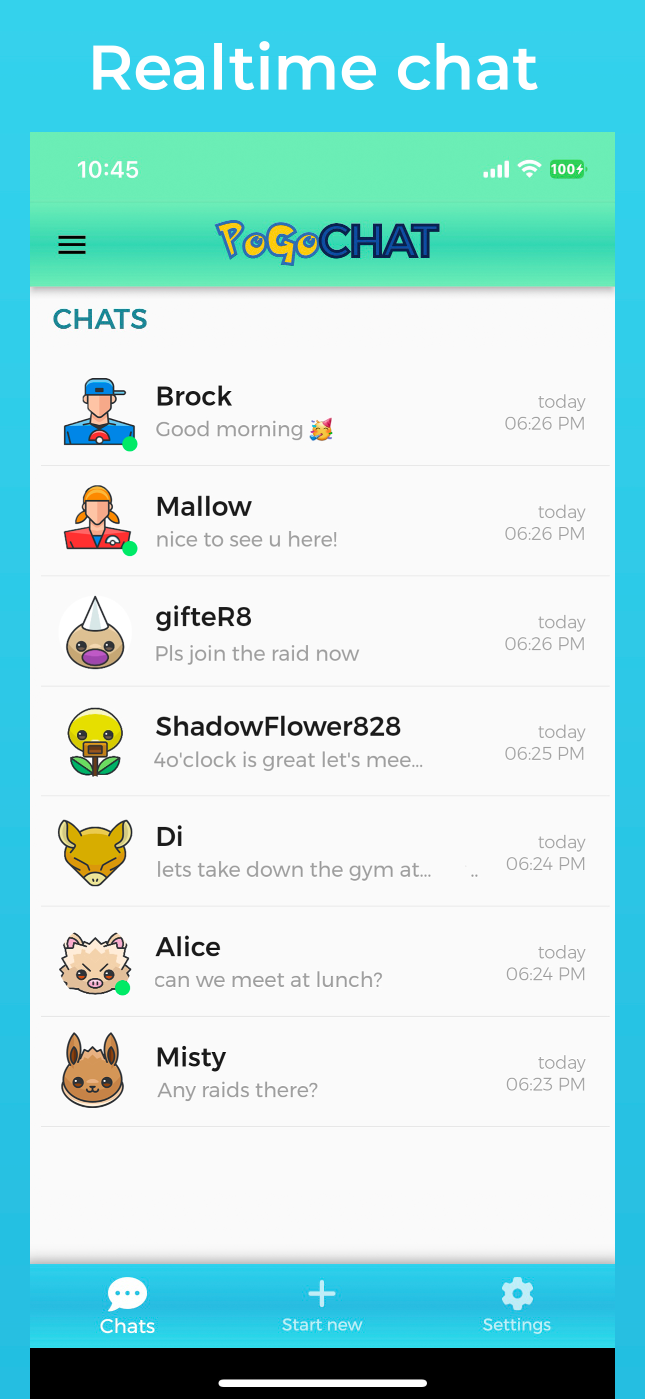 PoGO CHAT - Trainer community
