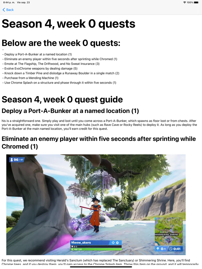 Guide Map for Fortnite - 2022