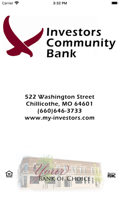 Investors Community Bank (MO) Screenshot