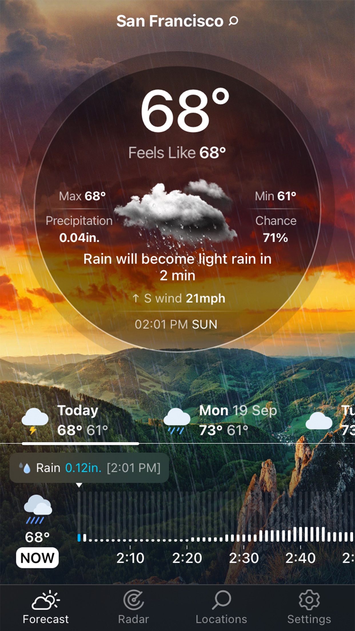 Weather Live° - Local Forecast screenshot 1