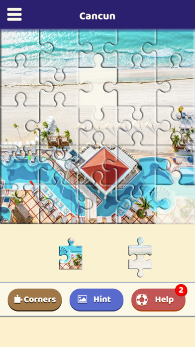 Cancun Love Puzzle Screenshot