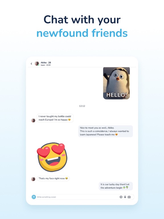 Message in a Bottle - Bottled iPad screenshot 4 - Social Networking app