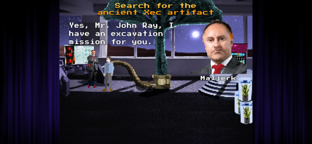 Zrzut ekranu z kosmicznej przygody Johna Raya