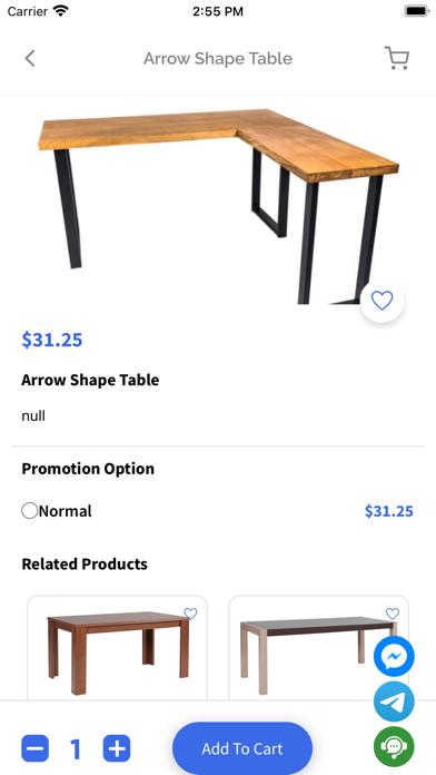 Online Furniture Store Screenshot