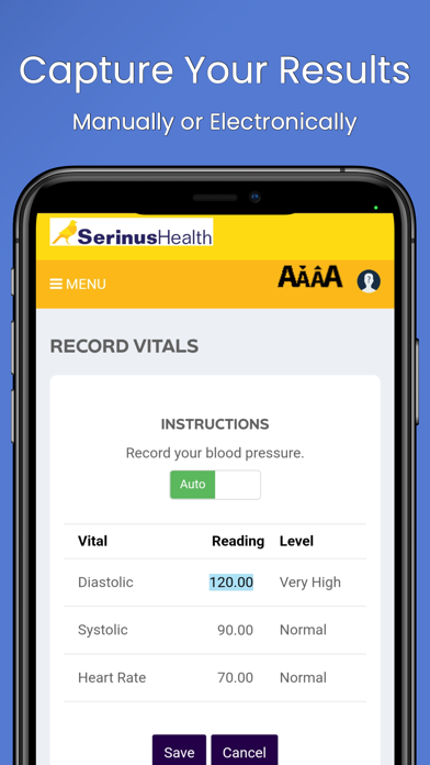 Serinus Health PWA Screenshot