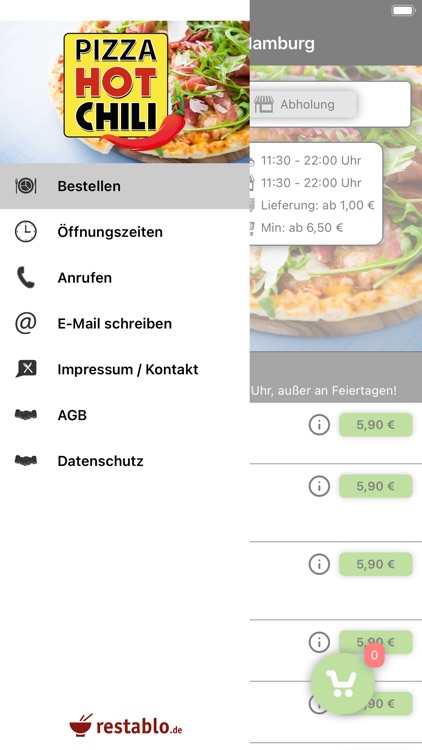 Pizza Hot Chili in Hamburg