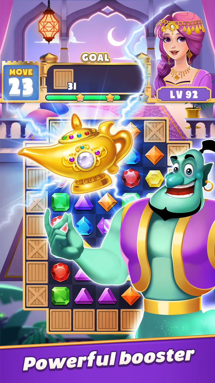 Jewels Magic Queen Match 3