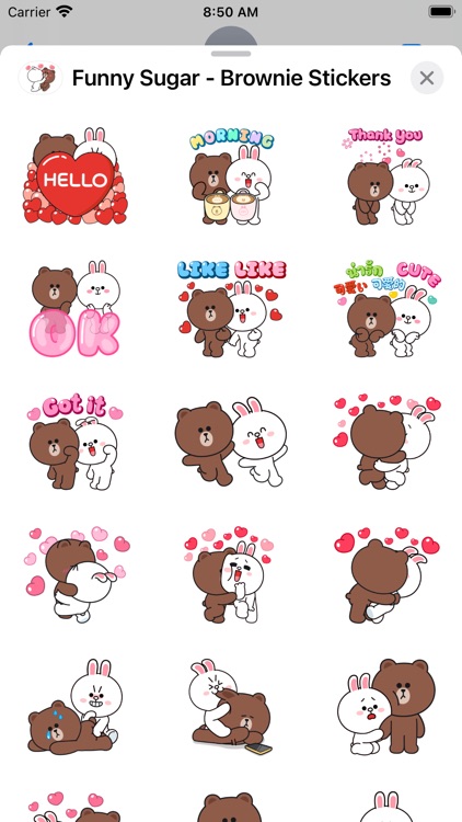 Funny Sugar - Brownie Stickers