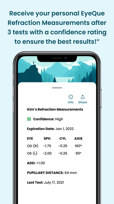 EyeQue VisionCheck Screenshot