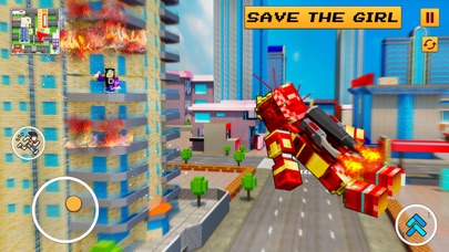 Screenshot 2 of Superhero Block City Robot War App