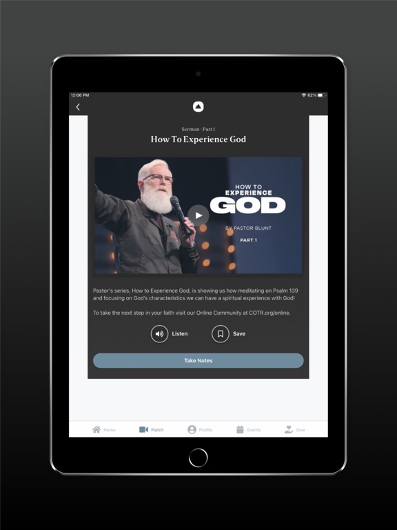Church on the Rock iPad screenshot 4 - Education app