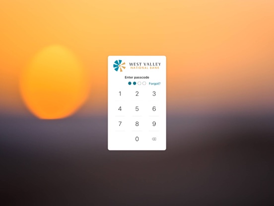 West Valley National Bank iPad screenshot 2 - Finance app