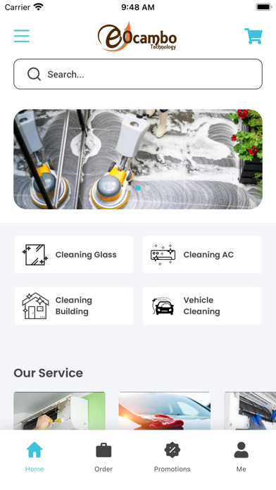 Cleaning Service App Screenshot