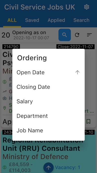 Civil Service Jobs UK Screenshot