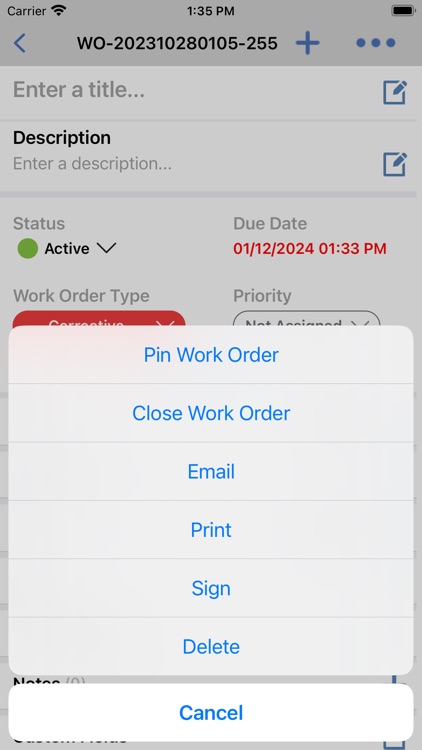 FTMaintenance Select WorkOrder screenshot-6