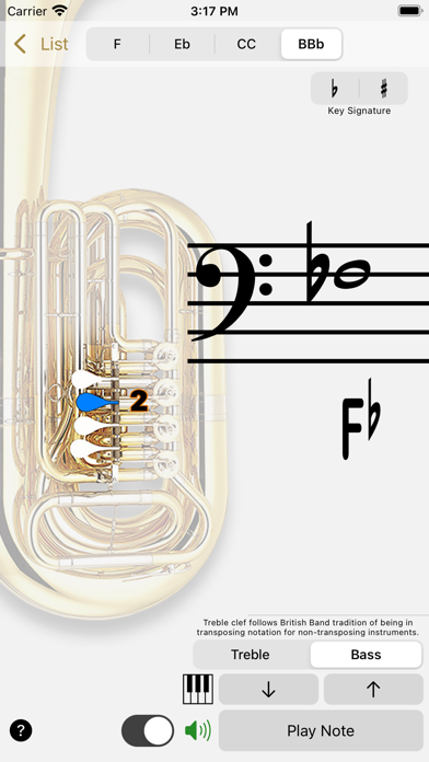 Fingering Brass for iPhone Screenshot