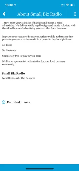 Game screenshot Small Biz Radio apk