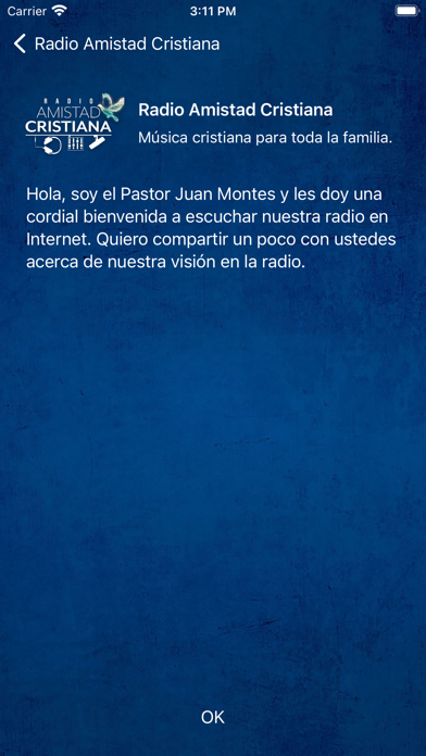 Radio Amistad Cristiana Screenshot