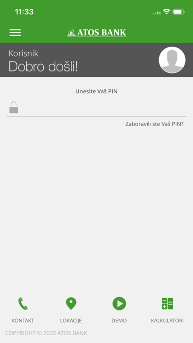 ATOS mBank Screenshot