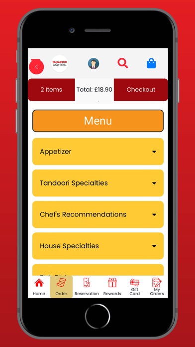 Tamarind Indian Cuisine Screenshot