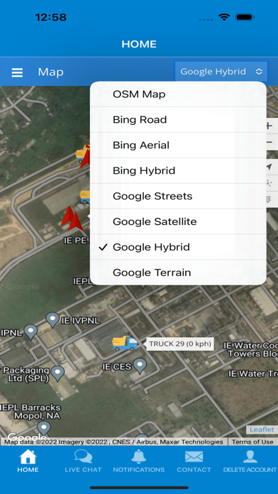 GPSFleets Tracker Screenshot