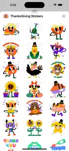 ThanksGiving Stickers Pack App screenshot #7 for iPhone