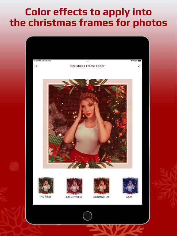 Christmas Photo Fram Editor iPad screenshot 5 - Photo & Video app