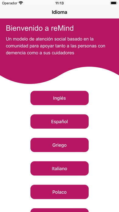 ReMIND Carers Screenshot