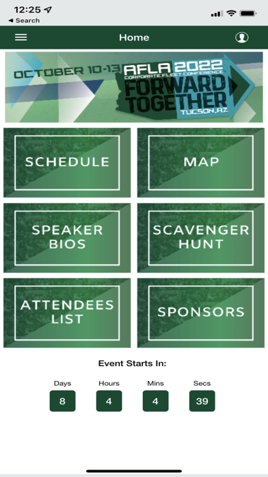 AFLA Meetings Screenshot