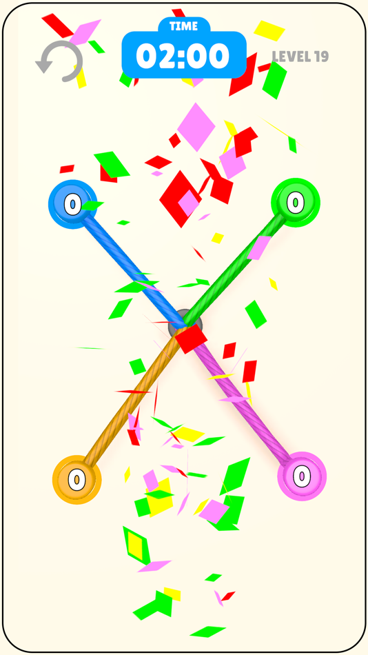 #2. Rope Connect Puzzle (iOS) By: Mert Yilmaz
