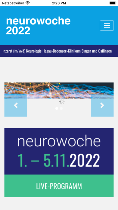 Neurowoche 2022 Screenshot