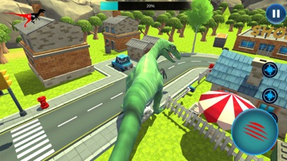 City Destruction Dinosaur Game Screenshot