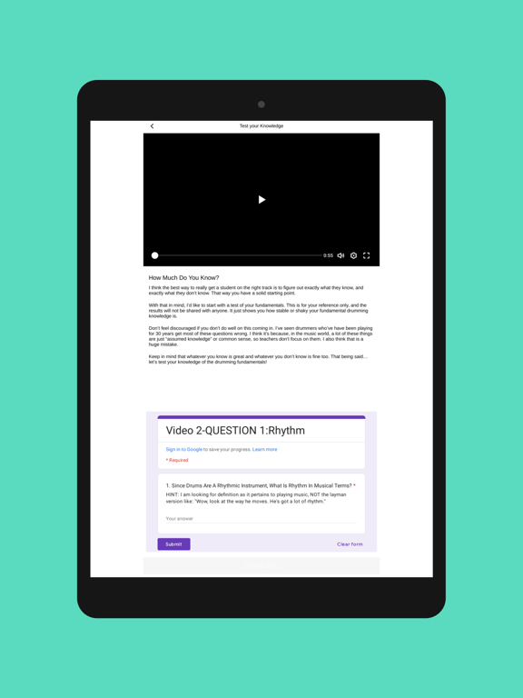 Practice The Drums iPad screenshot 3 - Music app