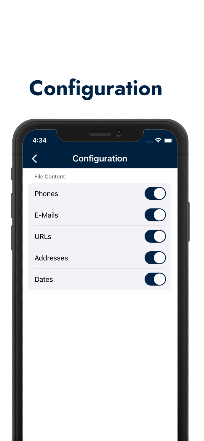 Contact Backup and Share