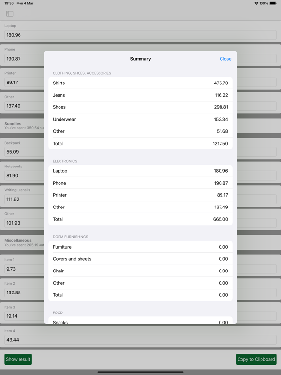 Screenshot #6 pour Frais de Rentrée Scolaire