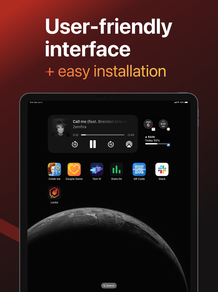 App Launcher for Lock Screen