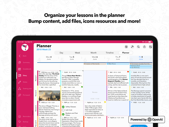 iDoceo - Planner and gradebook iPad screenshot 3 - Education app