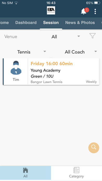 Bangor Lawn Tennis Screenshot