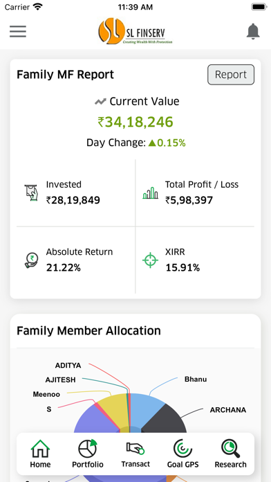 SL Finserv Screenshot