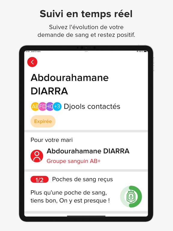 Screenshot #6 pour Djooli | Donneurs sang en 3min