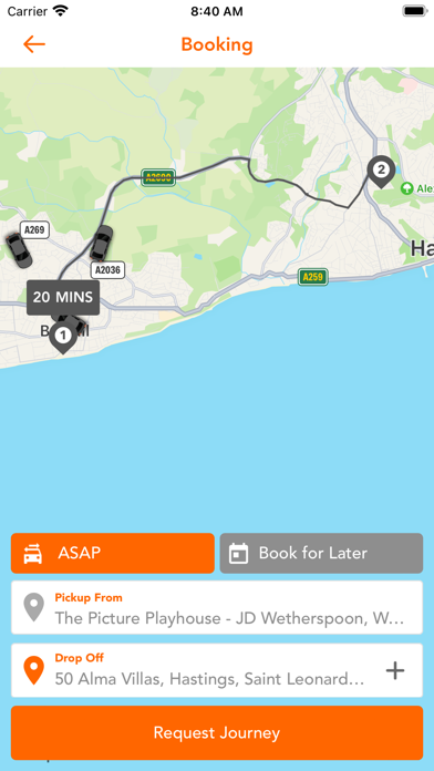 247 Taxis Hastings & Bexhill Screenshot