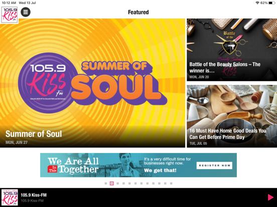 105.9 KISS-FM - Detroit iPad screenshot 2 - Music app