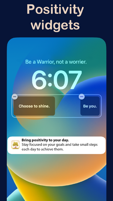 Positive affirmations, quotes Screenshot