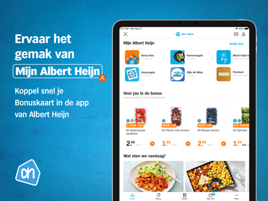 Albert Heijn supermarkt iPad app afbeelding 1